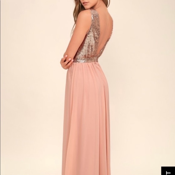 Elegant Encounter rose gold and blush Dress ✨💖 - Picture 3 of 3